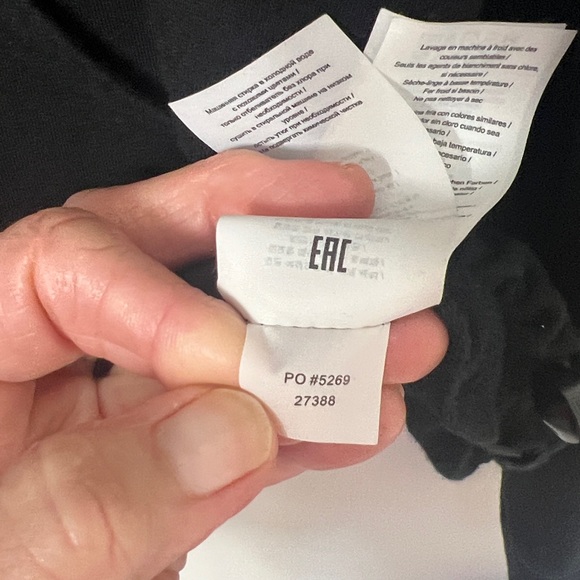 29. Tavi Cozy Half Zip, Black, kangaroo pocket, waist cinch cord, Size Small - Picture 15 of 16